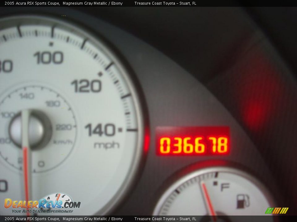 2005 Acura RSX Sports Coupe Magnesium Gray Metallic / Ebony Photo #15