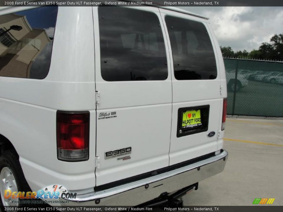 2008 Ford E Series Van E350 Super Duty XLT Passenger Oxford White / Medium Flint Photo #20