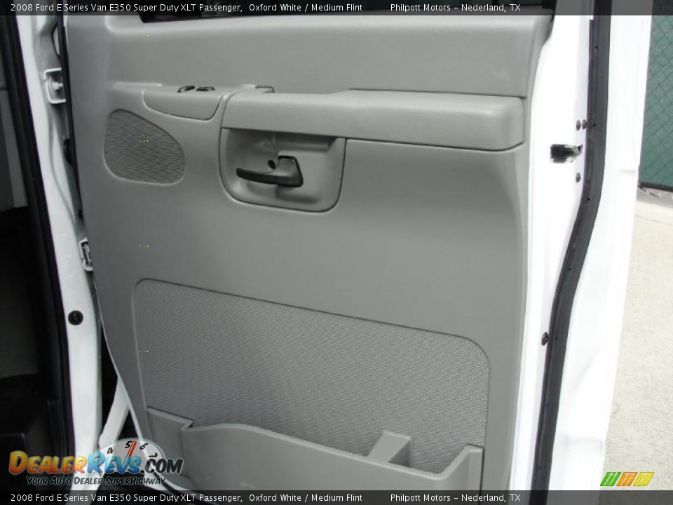 2008 Ford E Series Van E350 Super Duty XLT Passenger Oxford White / Medium Flint Photo #21