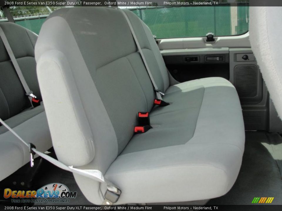 2008 Ford E Series Van E350 Super Duty XLT Passenger Oxford White / Medium Flint Photo #25