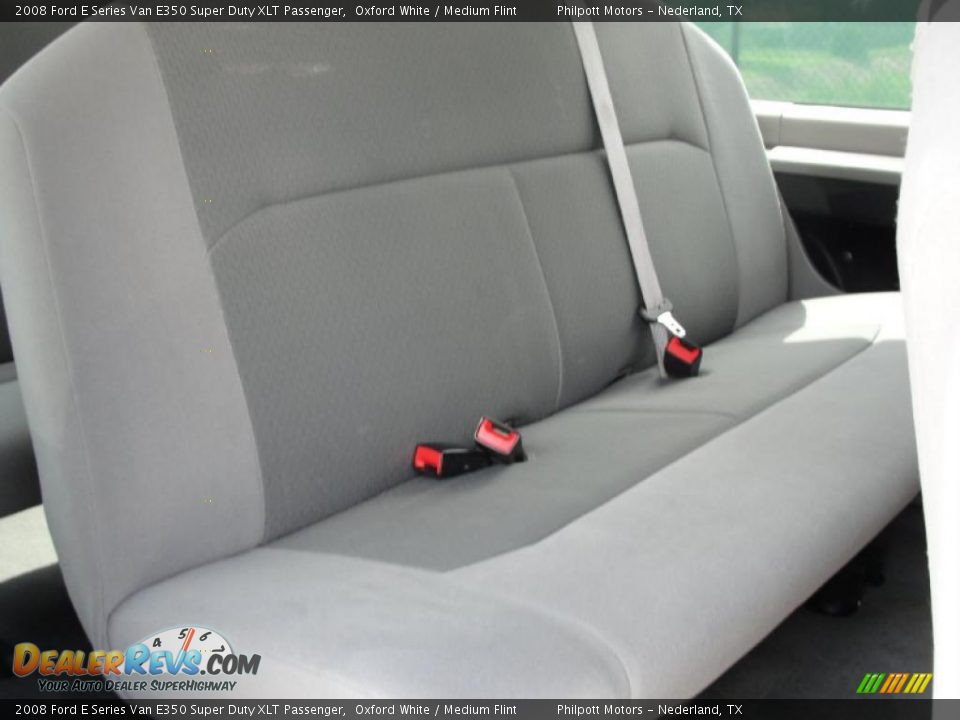 2008 Ford E Series Van E350 Super Duty XLT Passenger Oxford White / Medium Flint Photo #26