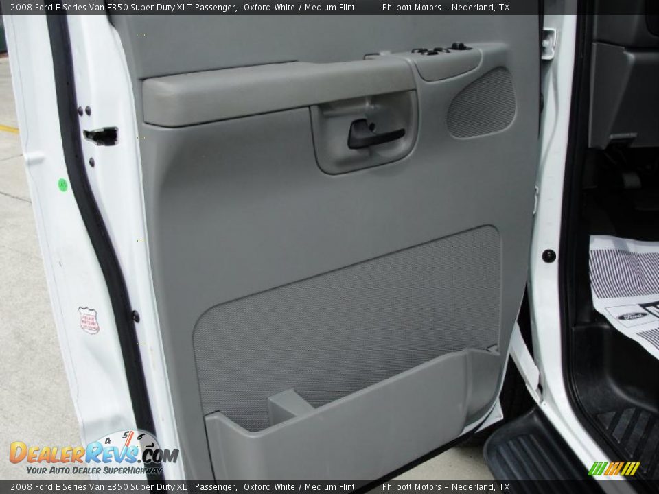 2008 Ford E Series Van E350 Super Duty XLT Passenger Oxford White / Medium Flint Photo #29