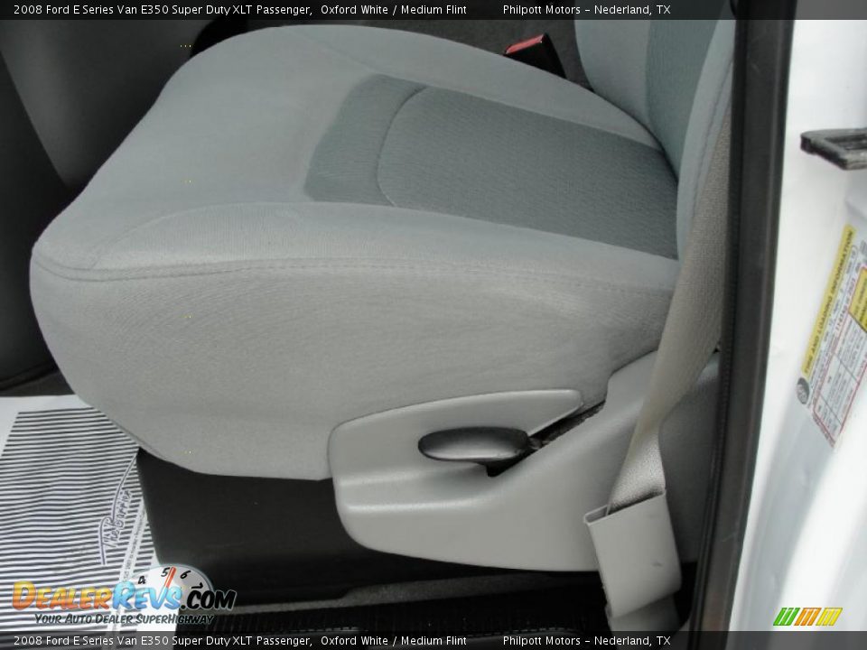 2008 Ford E Series Van E350 Super Duty XLT Passenger Oxford White / Medium Flint Photo #32