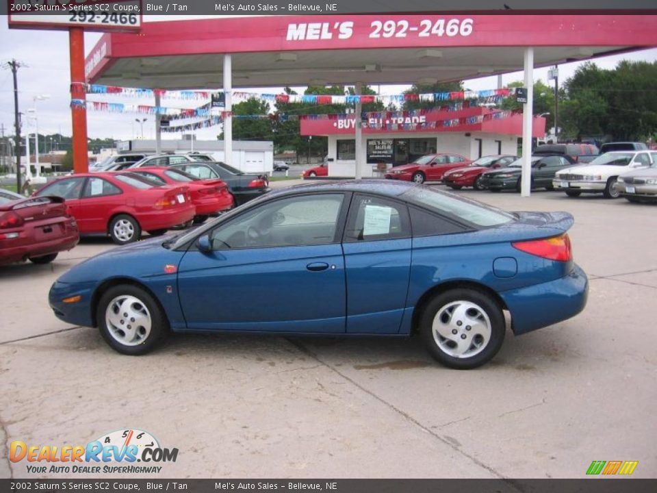 2002 Saturn S Series SC2 Coupe Blue / Tan Photo #1