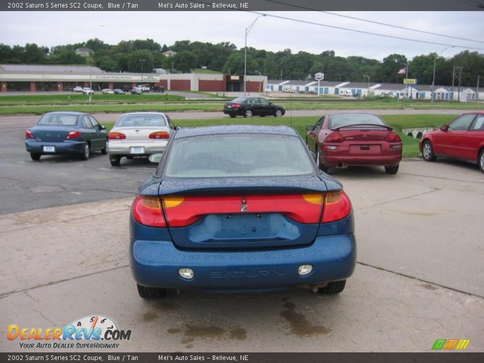 2002 Saturn S Series SC2 Coupe Blue / Tan Photo #2