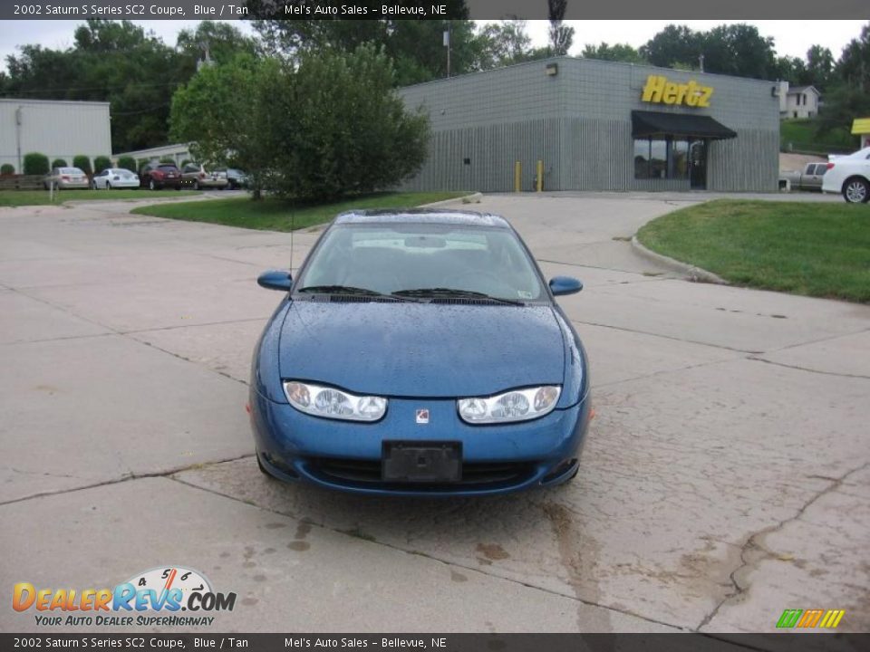 2002 Saturn S Series SC2 Coupe Blue / Tan Photo #3