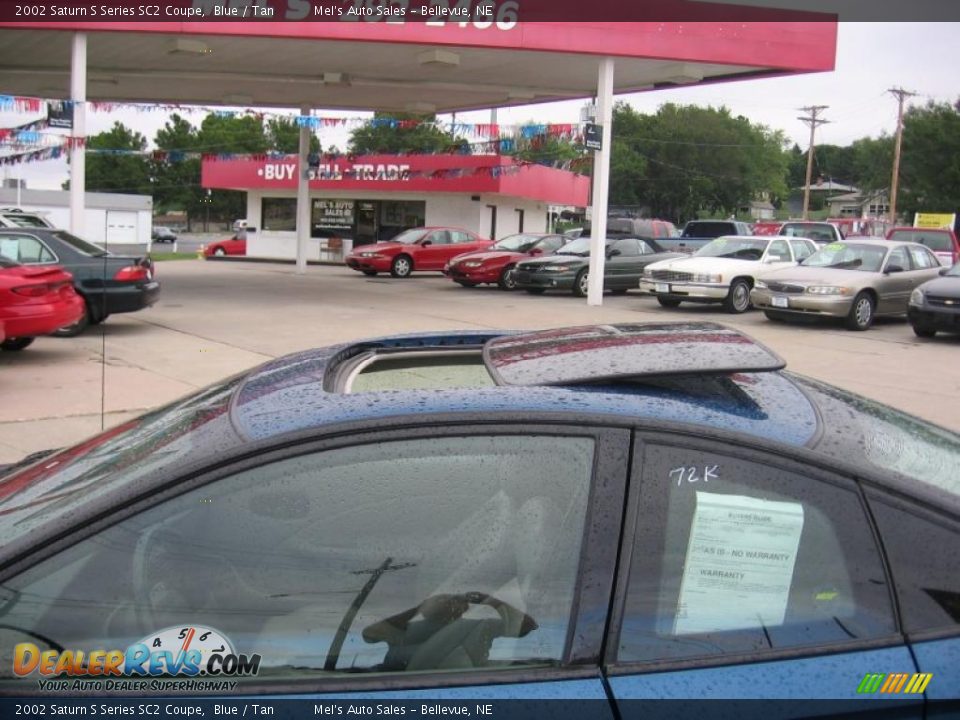 2002 Saturn S Series SC2 Coupe Blue / Tan Photo #6