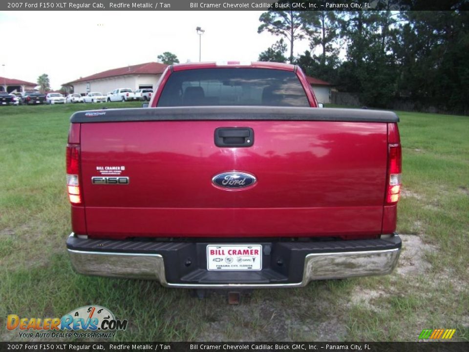 2007 Ford F150 XLT Regular Cab Redfire Metallic / Tan Photo #4