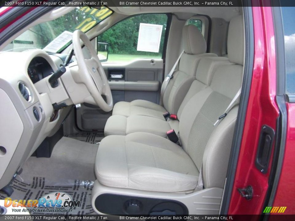 2007 Ford F150 XLT Regular Cab Redfire Metallic / Tan Photo #14