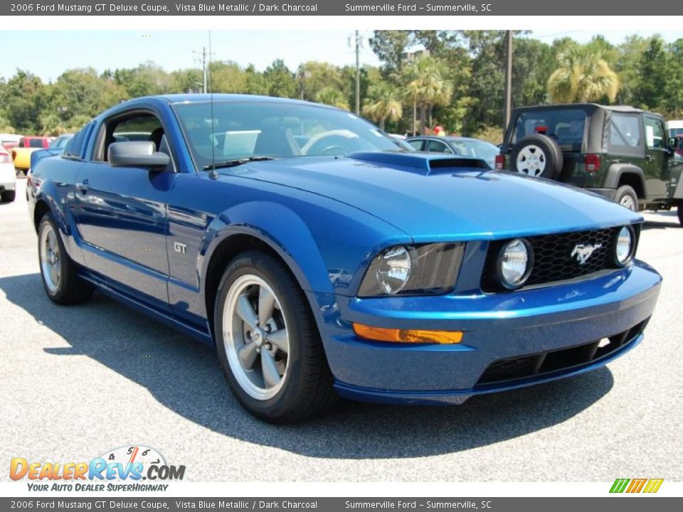 2006 Ford Mustang GT Deluxe Coupe Vista Blue Metallic / Dark Charcoal Photo #1
