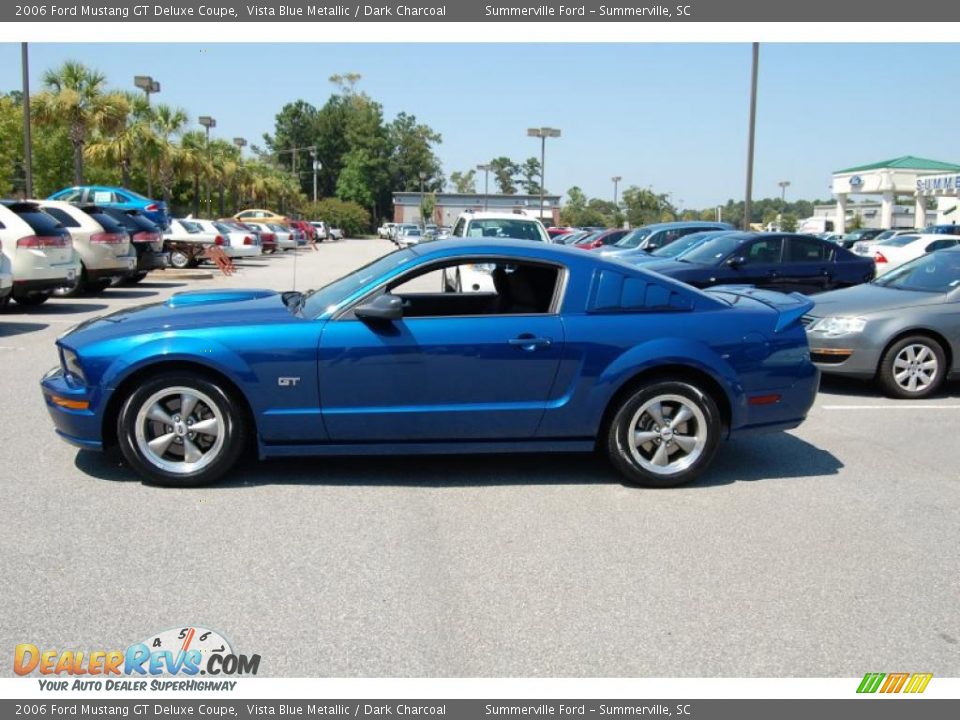 2006 Ford Mustang GT Deluxe Coupe Vista Blue Metallic / Dark Charcoal Photo #2