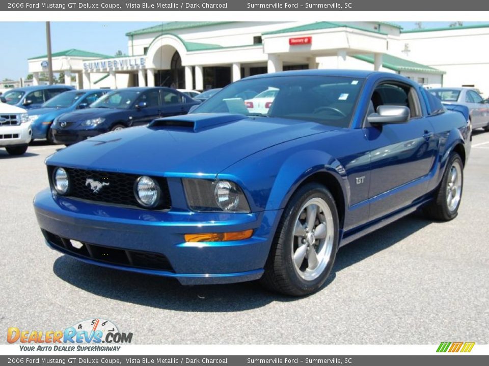 2006 Ford Mustang GT Deluxe Coupe Vista Blue Metallic / Dark Charcoal Photo #12