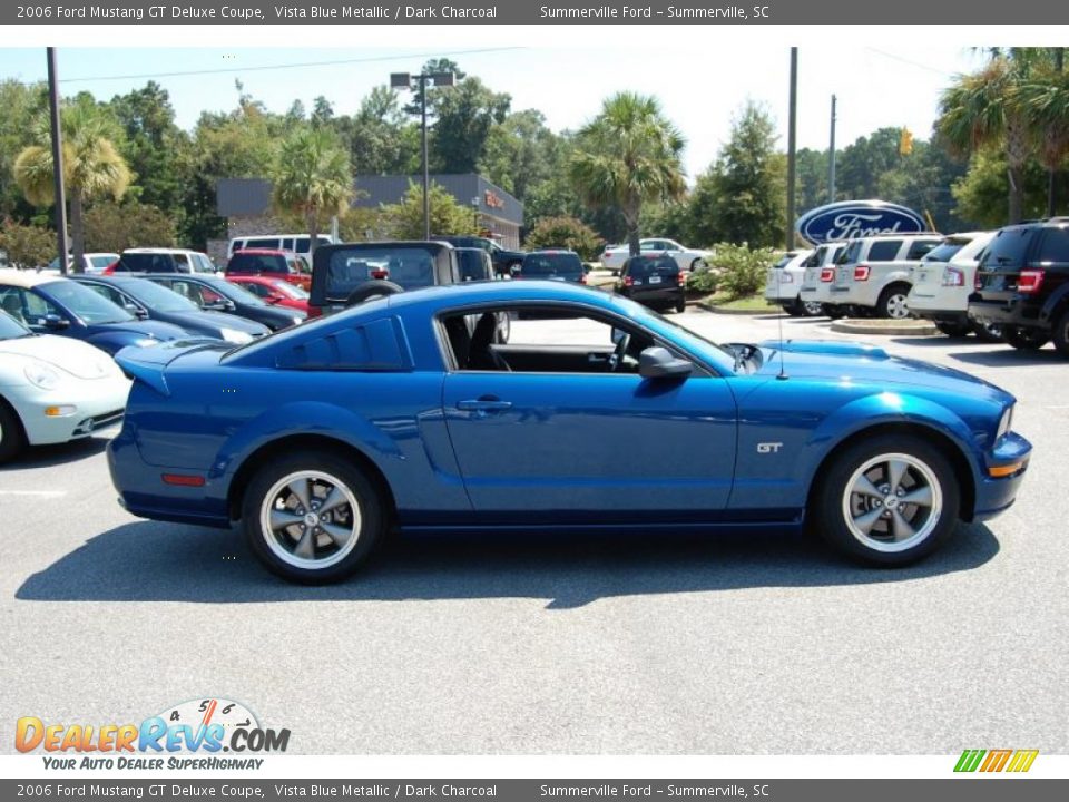 2006 Ford Mustang GT Deluxe Coupe Vista Blue Metallic / Dark Charcoal Photo #14