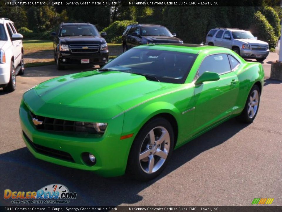 2011 Chevrolet Camaro LT Coupe Synergy Green Metallic / Black Photo #1