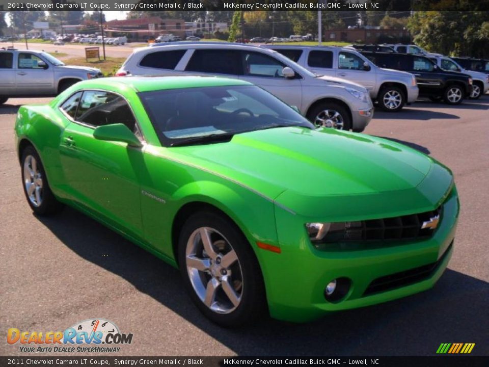 2011 Chevrolet Camaro LT Coupe Synergy Green Metallic / Black Photo #5