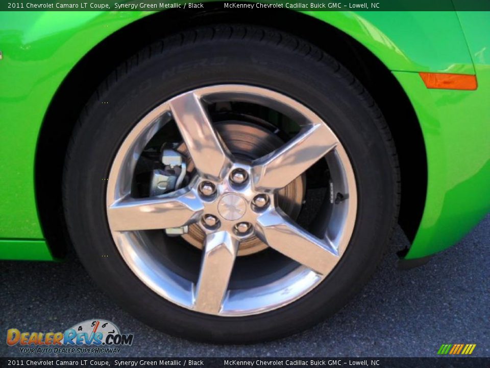2011 Chevrolet Camaro LT Coupe Synergy Green Metallic / Black Photo #22