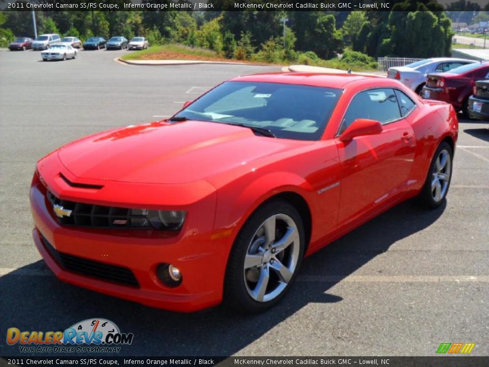 2011 Chevrolet Camaro SS/RS Coupe Inferno Orange Metallic / Black Photo #1