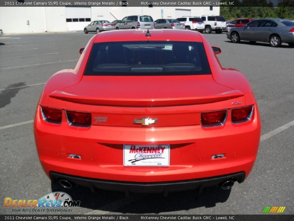 2011 Chevrolet Camaro SS/RS Coupe Inferno Orange Metallic / Black Photo #3