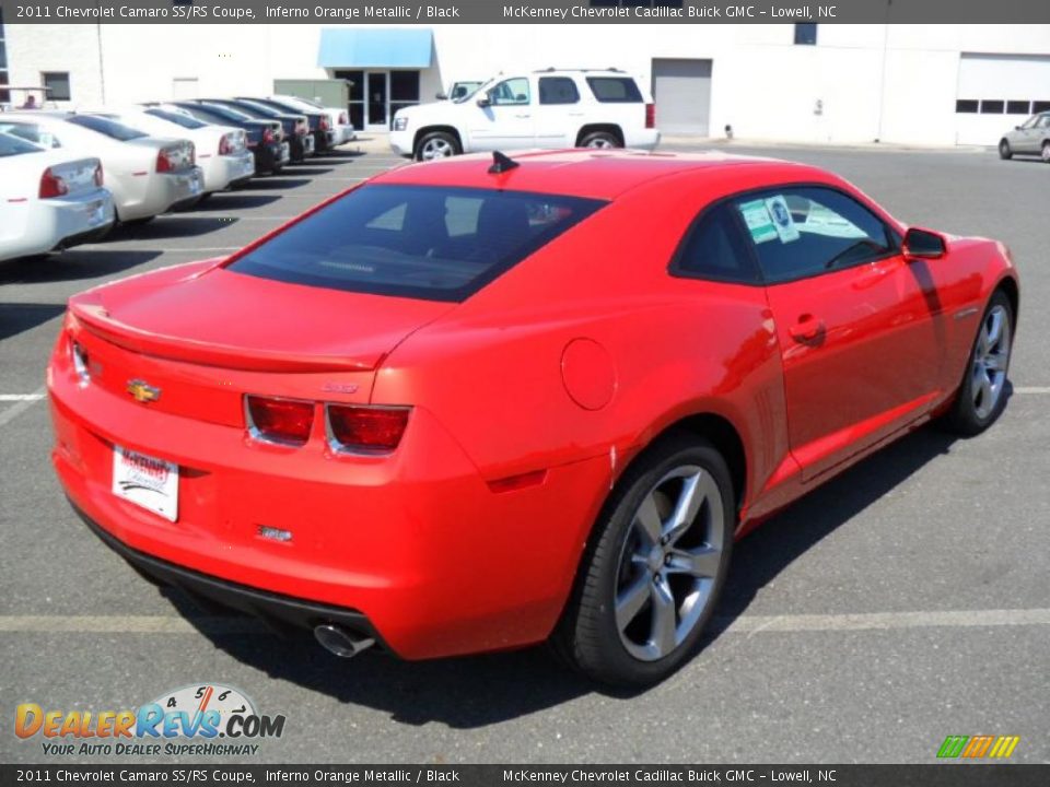 2011 Chevrolet Camaro SS/RS Coupe Inferno Orange Metallic / Black Photo #4