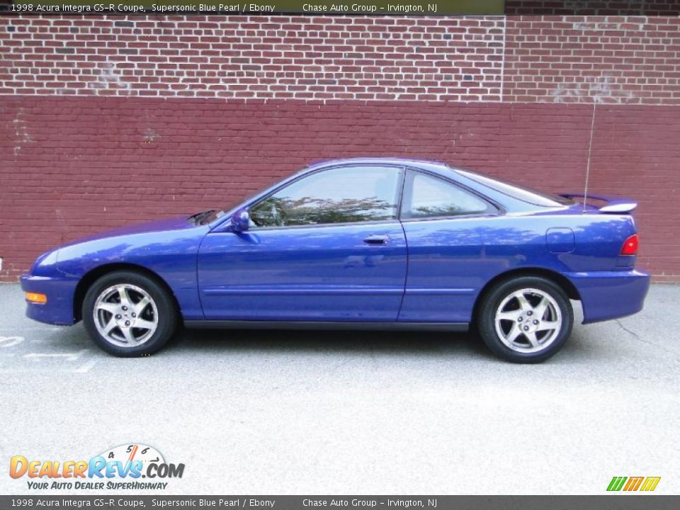 1998 Acura Integra GS-R Coupe Supersonic Blue Pearl / Ebony Photo #2