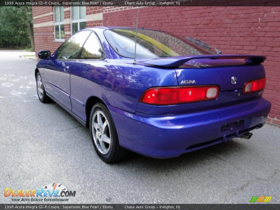 1998 Acura Integra GS-R Coupe Supersonic Blue Pearl / Ebony Photo #8