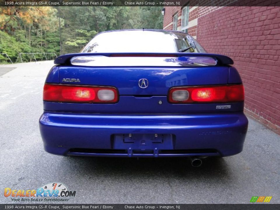 1998 Acura Integra GS-R Coupe Supersonic Blue Pearl / Ebony Photo #9