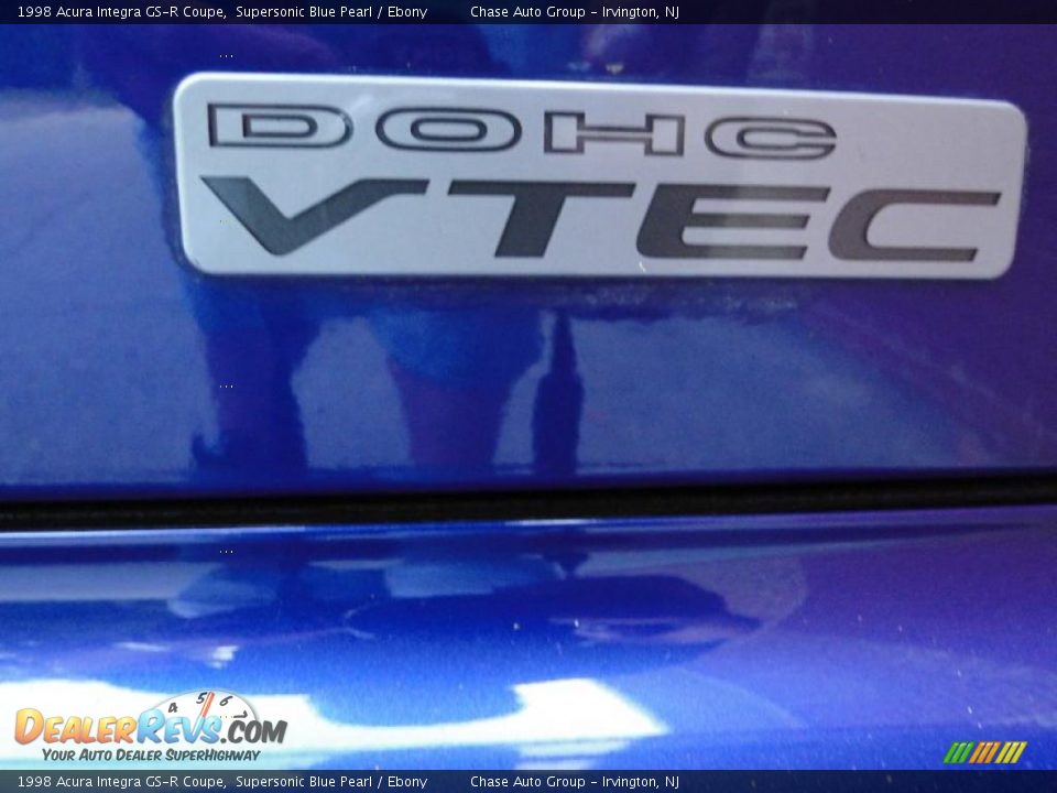 1998 Acura Integra GS-R Coupe Supersonic Blue Pearl / Ebony Photo #11