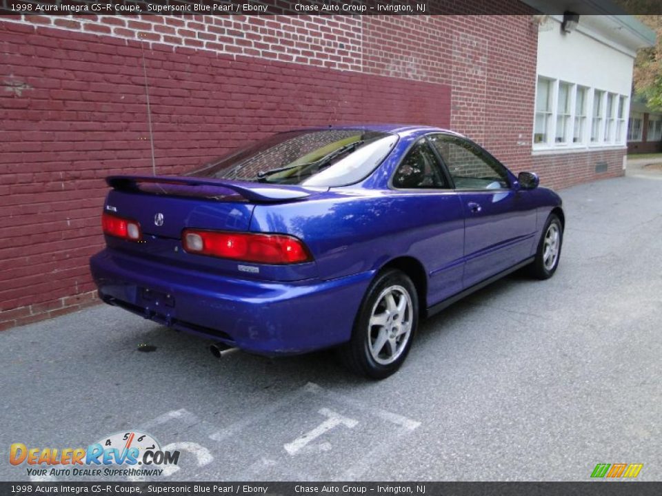 1998 Acura Integra GS-R Coupe Supersonic Blue Pearl / Ebony Photo #12