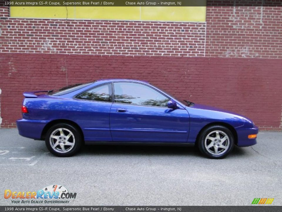 1998 Acura Integra GS-R Coupe Supersonic Blue Pearl / Ebony Photo #13