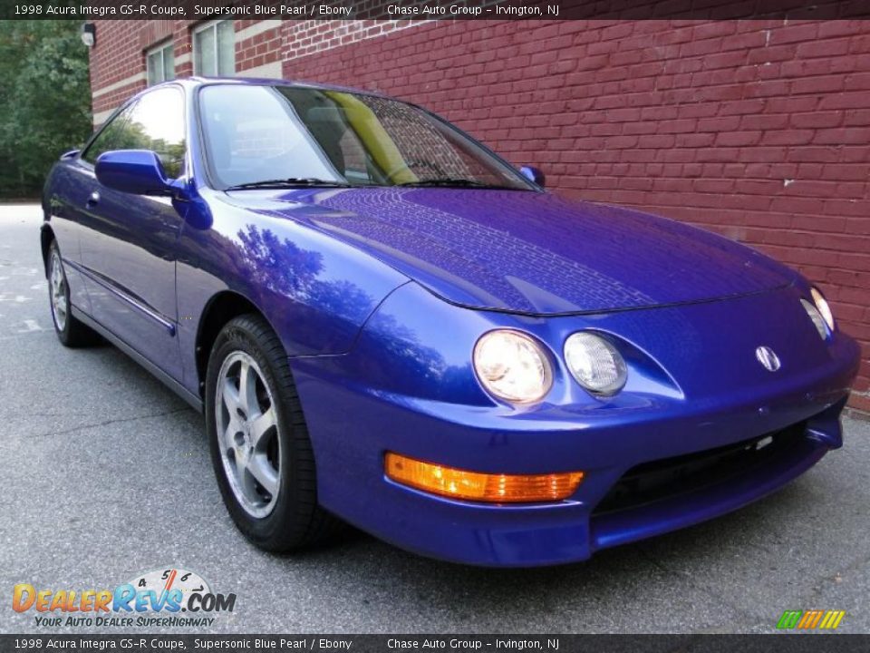 1998 Acura Integra GS-R Coupe Supersonic Blue Pearl / Ebony Photo #17