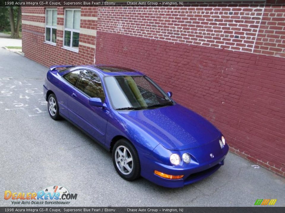 1998 Acura Integra GS-R Coupe Supersonic Blue Pearl / Ebony Photo #18