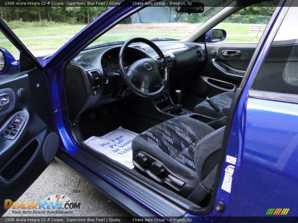1998 Acura Integra GS-R Coupe Supersonic Blue Pearl / Ebony Photo #21