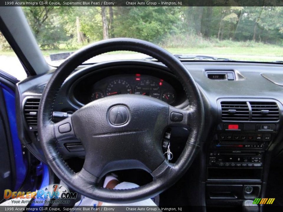 1998 Acura Integra GS-R Coupe Supersonic Blue Pearl / Ebony Photo #25