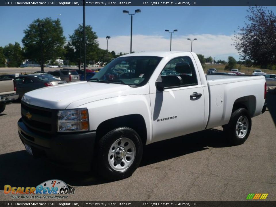 2010 Chevrolet Silverado 1500 Regular Cab Summit White / Dark Titanium Photo #2