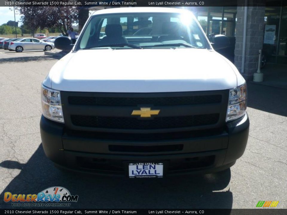 2010 Chevrolet Silverado 1500 Regular Cab Summit White / Dark Titanium Photo #3