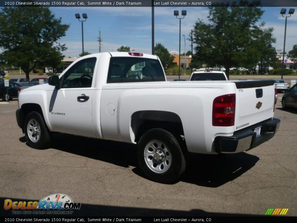 2010 Chevrolet Silverado 1500 Regular Cab Summit White / Dark Titanium Photo #4