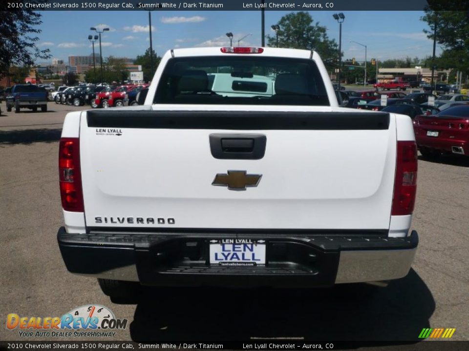 2010 Chevrolet Silverado 1500 Regular Cab Summit White / Dark Titanium Photo #5