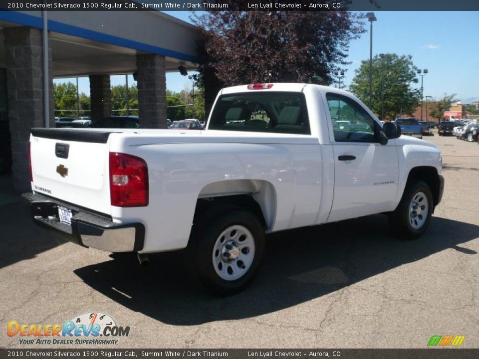 2010 Chevrolet Silverado 1500 Regular Cab Summit White / Dark Titanium Photo #6