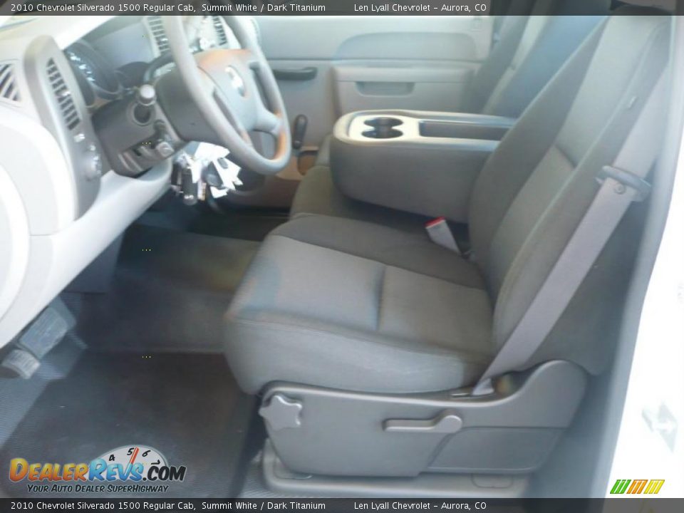 2010 Chevrolet Silverado 1500 Regular Cab Summit White / Dark Titanium Photo #8