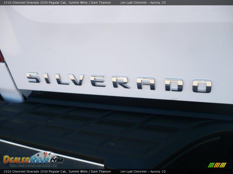 2010 Chevrolet Silverado 1500 Regular Cab Summit White / Dark Titanium Photo #10