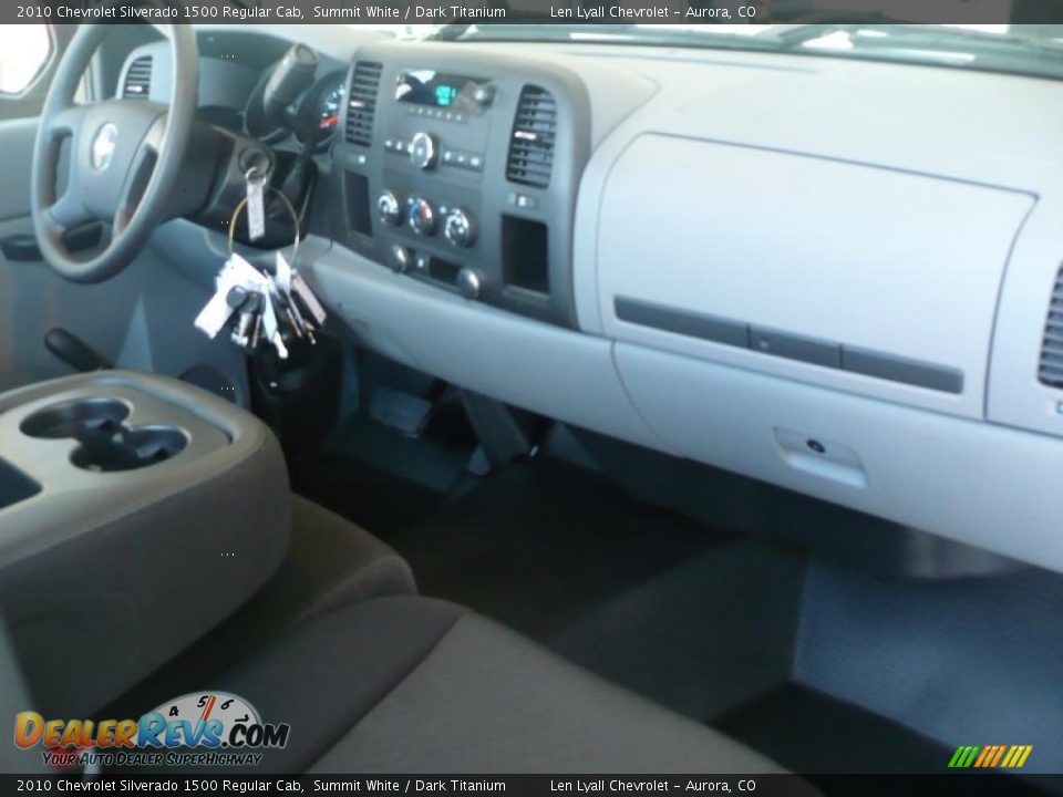 2010 Chevrolet Silverado 1500 Regular Cab Summit White / Dark Titanium Photo #12