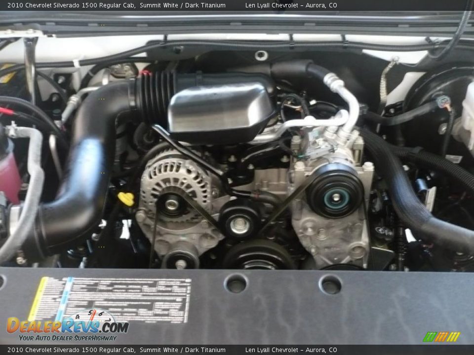 2010 Chevrolet Silverado 1500 Regular Cab Summit White / Dark Titanium Photo #13