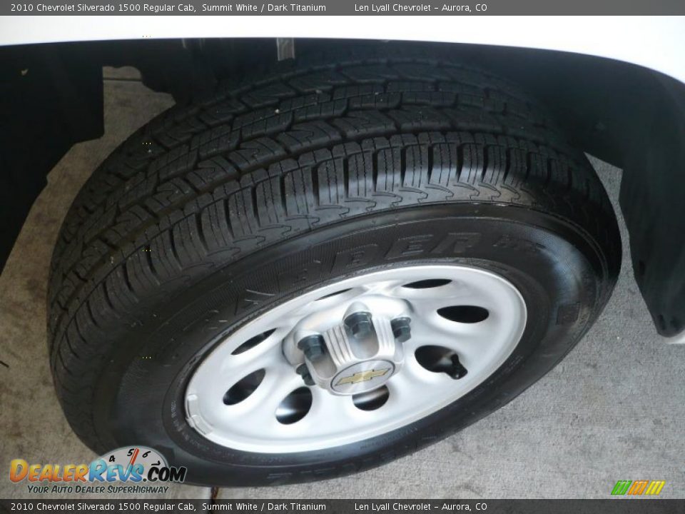 2010 Chevrolet Silverado 1500 Regular Cab Summit White / Dark Titanium Photo #14