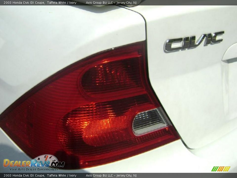 2003 Honda Civic EX Coupe Taffeta White / Ivory Photo #6