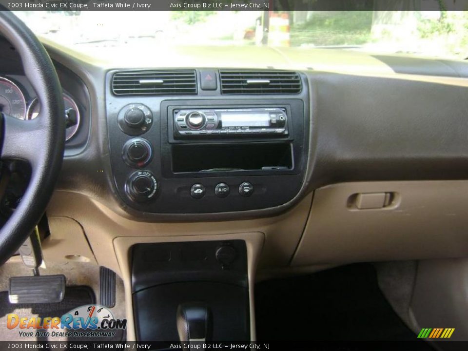 2003 Honda Civic EX Coupe Taffeta White / Ivory Photo #8