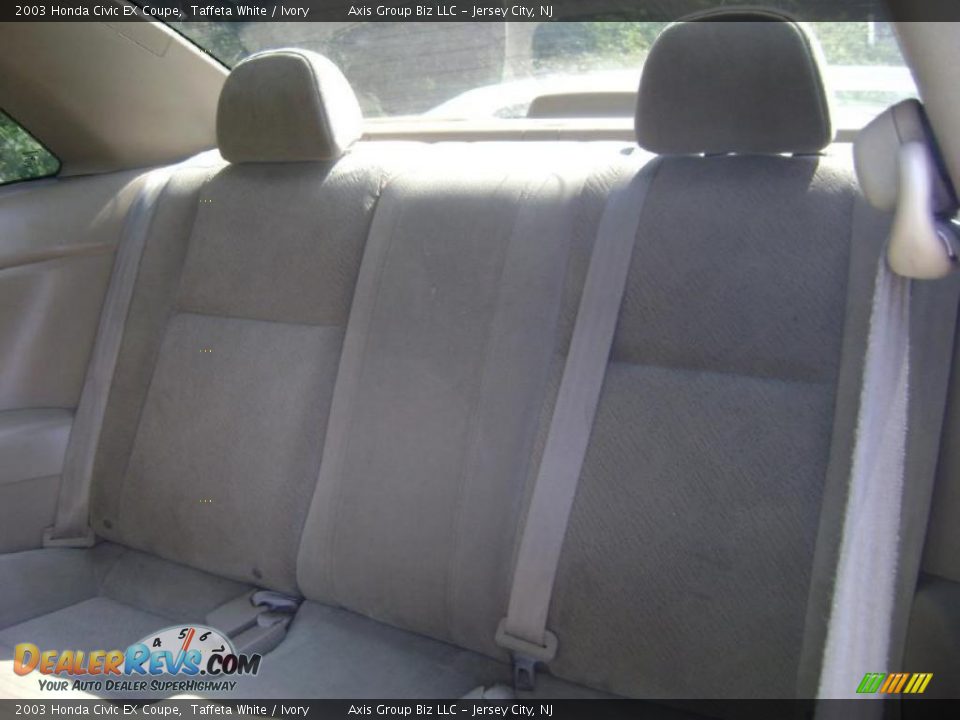 2003 Honda Civic EX Coupe Taffeta White / Ivory Photo #12