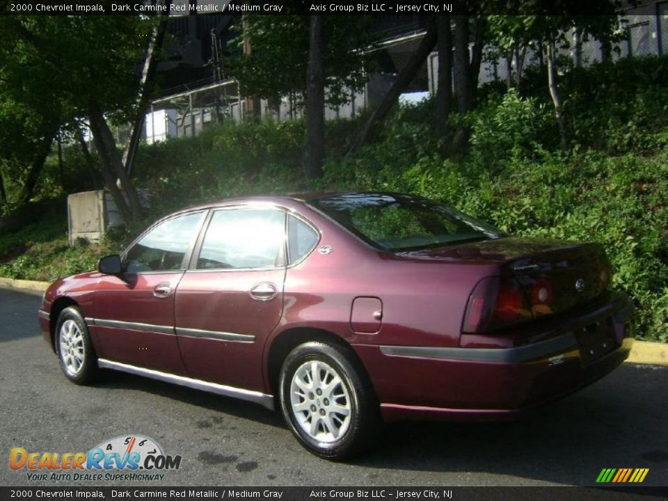 2000 Chevrolet Impala Dark Carmine Red Metallic / Medium Gray Photo #4