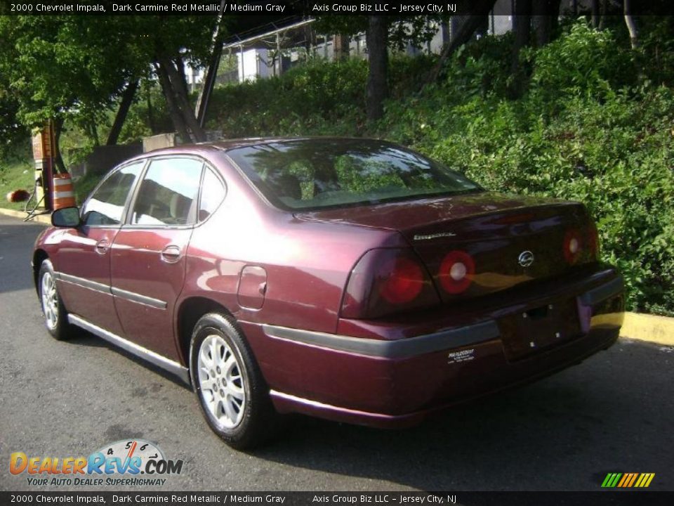 2000 Chevrolet Impala Dark Carmine Red Metallic / Medium Gray Photo #5