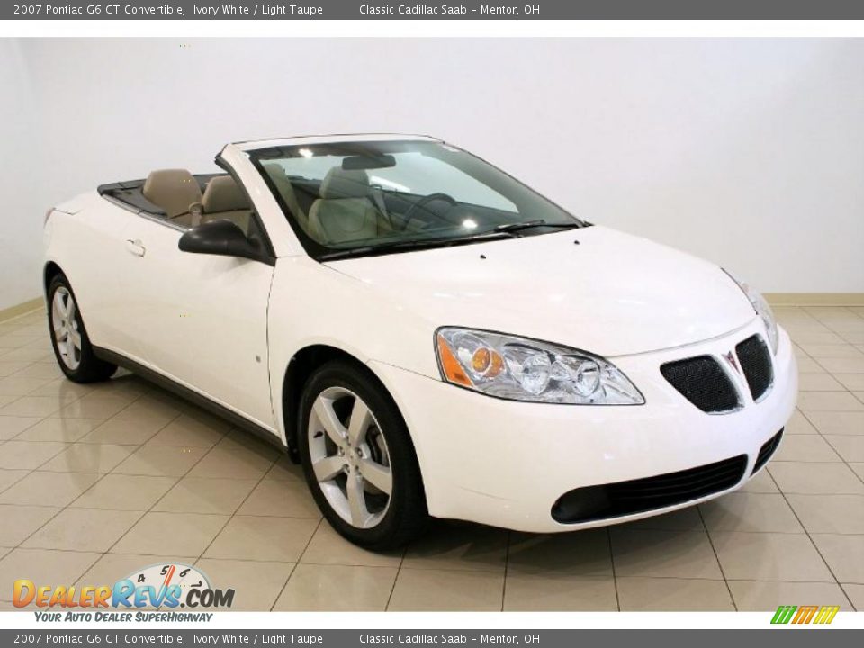 2007 Pontiac G6 GT Convertible Ivory White / Light Taupe Photo #1