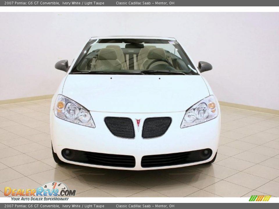 2007 Pontiac G6 GT Convertible Ivory White / Light Taupe Photo #2